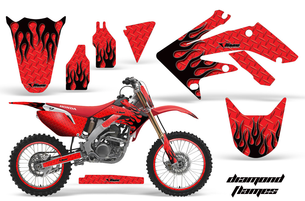 Honda CRF250R 04-09 Graphics Kit DF R NPs